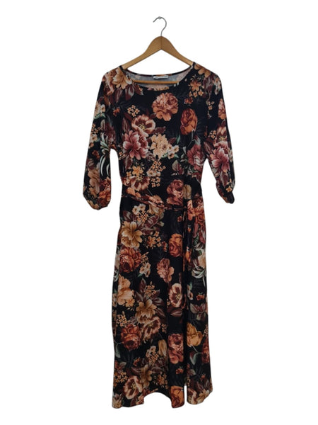 VESTIDO ESTAMPADO NEGRO 250