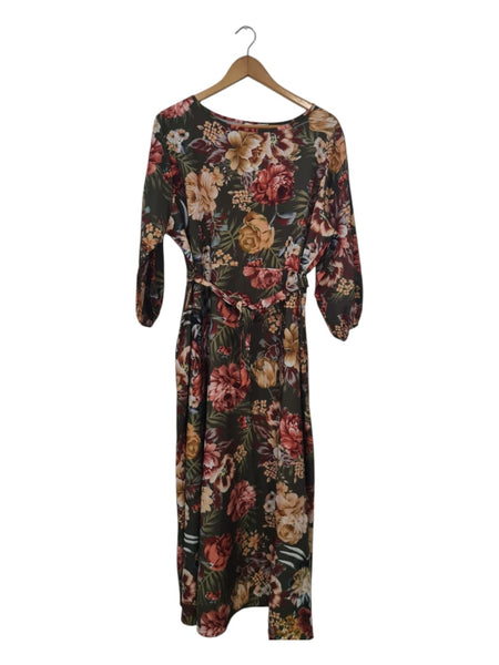 VESTIDO ESTAMPADO VERDE OLIVO  250