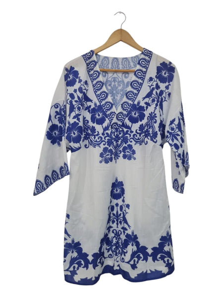 VESTIDO CORTO AZUL CD-3251