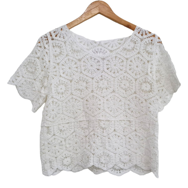 BLUSA TEJIDA BLANCA  287