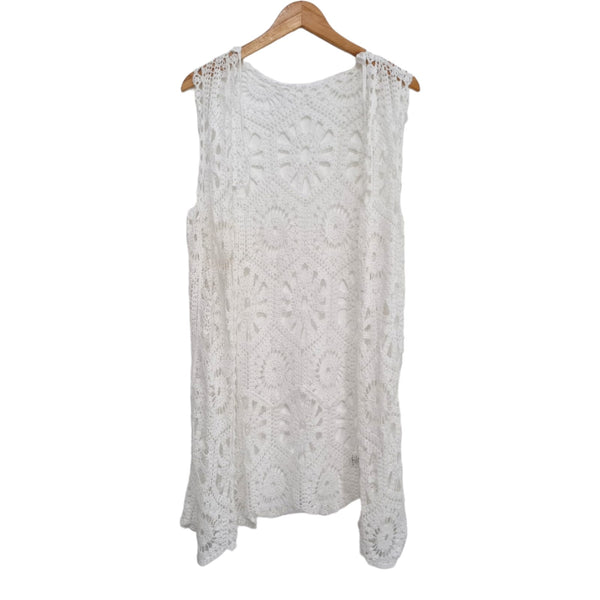 CHAQUETA BLANCA TEJIDA 23050