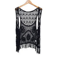 CHAQUETA CORTA NEGRA TEJIDA 23055