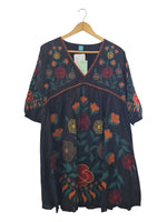 VESTIDO CORTO BORDADO BV76