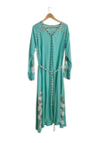 VESTIDO VERDE BORDADO BV-03