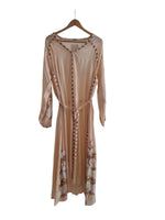 VESTIDO BEIGE BORDADO BV-03