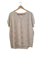 BLUSA BEIGE PINTADA 73878