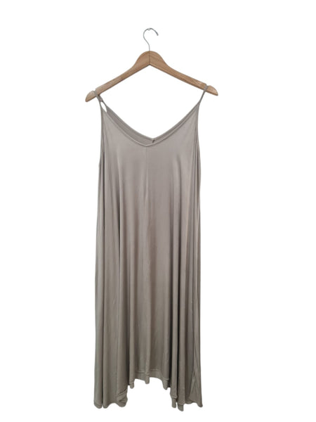 VESTIDO TIRANTES  BEIGE 0646