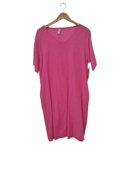 VESTIDO FUCSIA 22290