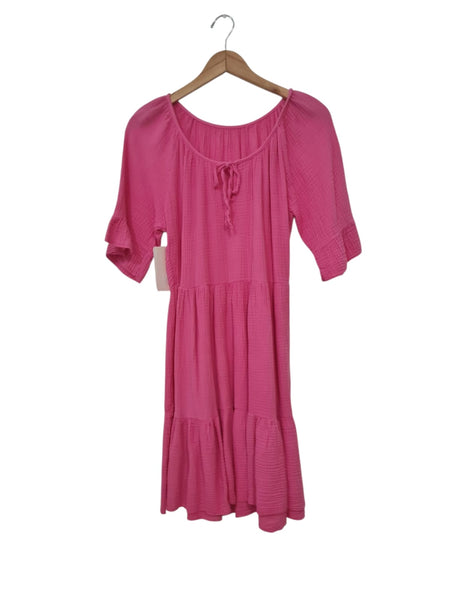 VESTIDO FUCSIA 22688