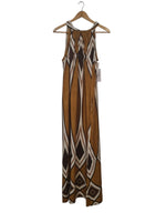 VESTIDO LARGO MOSTAZA 7702