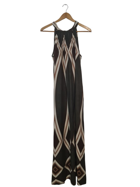VESTIDO LARGO OLIVO  7702