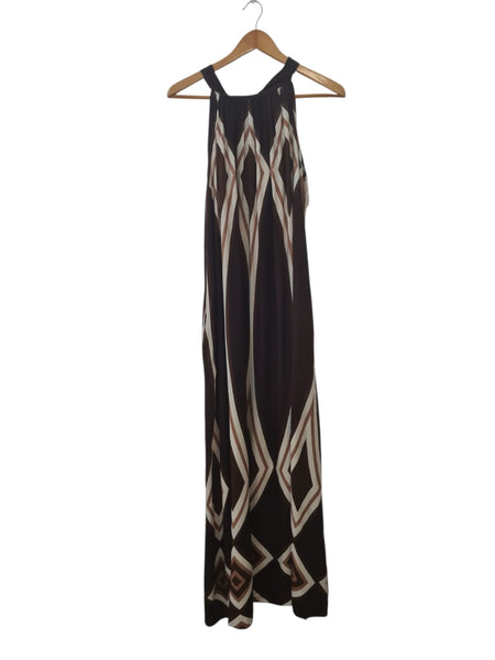 VESTIDO LARGO CAFE  7702
