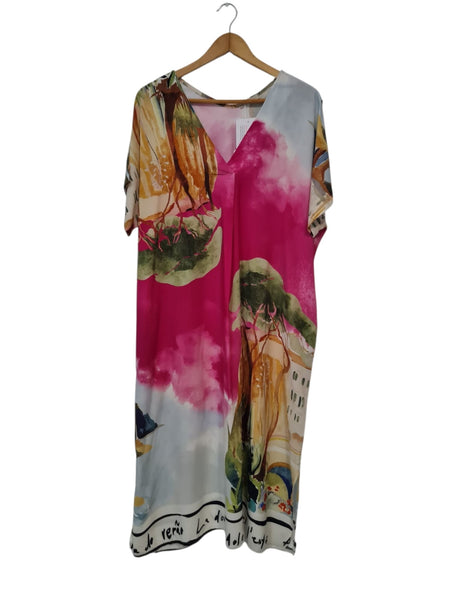 VESTIDO LARGO FUCSIA 843410