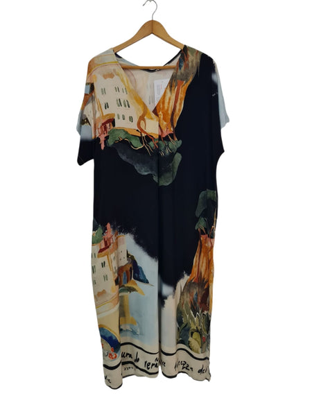 VESTIDO LARGO AZUL  843410