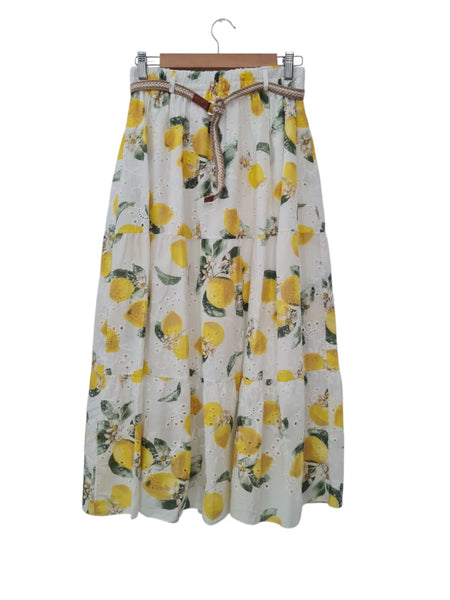 FALDA  ESTAMPADA BORDADA  595