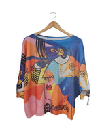 Blusas Tejida de pinturas 2422