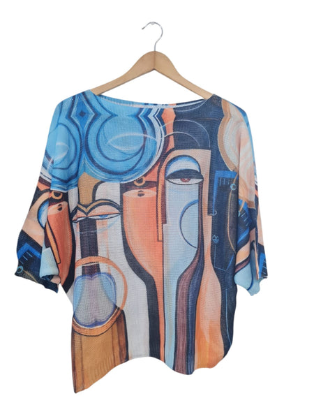 Blusas Tejida de pinturas 2423