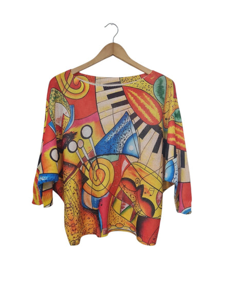 Blusas Tejida de pinturas 2426