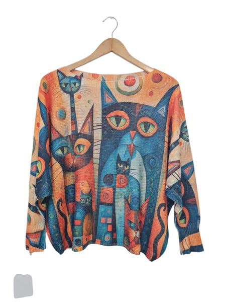 Blusas Tejida de pinturas 2433