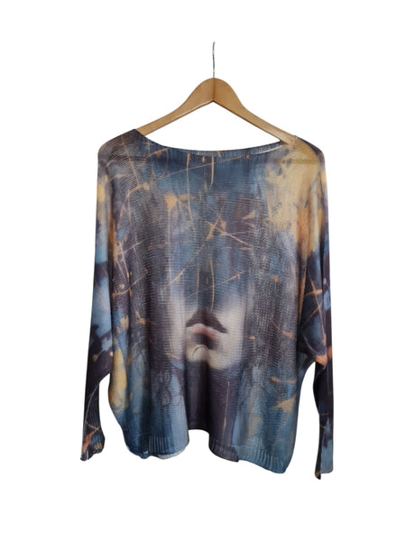 Blusas Tejida de pinturas 2437