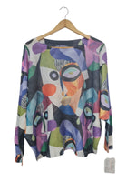 Blusas Tejida de pinturas 2438