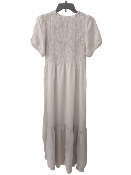 VESTIDO LARGO BEIGE 29620