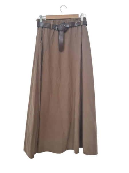 FALDA CON CINTURON 18448 (COCOA, CAFE)