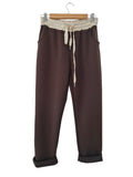 PANTALO TIPO PANTS (CAFE, BEIGE)