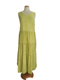 VESTIDO LARGO 5463  (VERDE, AMARILLO, TURQUESA, BEIGE)
