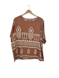 BLUSA ESTAMPADA 743 (ROSADO, MARRON, VERDE, BEIGE)
