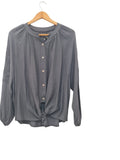 BLUSA BORDADO CON NUDO 309671 (GRIS, CAFE,CORINTA, MARRON)
