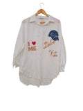CAMISERA LARGA DOLCE VITA 5830 (CELESTE, BLANCO)