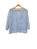 CHAQUETA  BOTONES 577 (CELESTE, ROSADO)