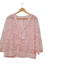 CHAQUETA  BOTONES 577 (CELESTE, ROSADO)