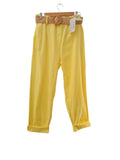 PANTALON CON CITURON BOLSILLOS 33100 (ANARANJADO, NEGRO, CELESTE, AMARILLO SUAVE, ROJO, VERDE, BEIGE, BLANCO, OLIVO)