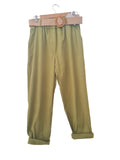 PANTALON CON CITURON BOLSILLOS 33100 (ANARANJADO, NEGRO, CELESTE, AMARILLO SUAVE, ROJO, VERDE, BEIGE, BLANCO, OLIVO)