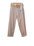 PANTALON CON CITURON BOLSILLOS 33100 (ANARANJADO, NEGRO, CELESTE, AMARILLO SUAVE, ROJO, VERDE, BEIGE, BLANCO, OLIVO)