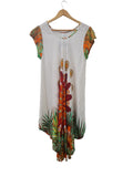 VESTIDO ESTAMPADO 1401 (VERDE, MORADO, ANARANJADO, FUCSIA)