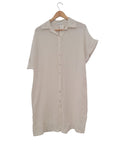 VESTIDO LINO  102205 (BLANCO, BEIGE)