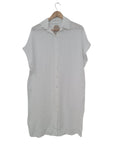 VESTIDO LINO  102205 (BLANCO, BEIGE)