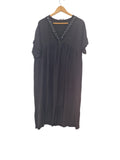VESTIDO LARGO CON LENTEJUELAS 15338 (FUCSIA, NEGRO, BEIGE, BLANCO)