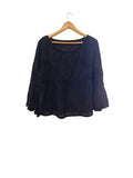 BLUSA BORDADA MANGA CAMPANA 0001 (NEGRO, BEIGE, BLANCO)