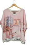 BLUSA PAISAJE 26186 (ROSADA, CELESTE, ANARANJADO, CAFE)