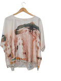 BLUSA PAISAJE 7172 (BEIGE, AZUL)