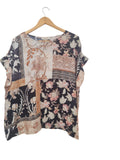 BLUSA ESTAMPADA 88962 (CAFE, AZUL, NEGRO)