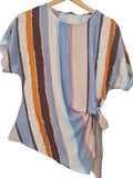 BLUSA LINEAS 15127 ( CELESTE, OLIVO, BEIGE)