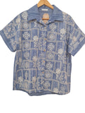 BLUSA BORDADA 17796 (CELESTE, AZUL)