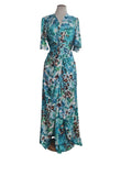VESTIDO LARGO TURQUESA 24207935