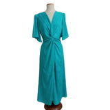 VESTIDO LARGO ESTAMPADO  (TURQUESA, AZUL)  25107060