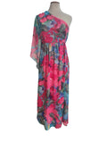 VESTIDO ESTAMPADO 24107996 (ANARANJADO, FUCSIA)